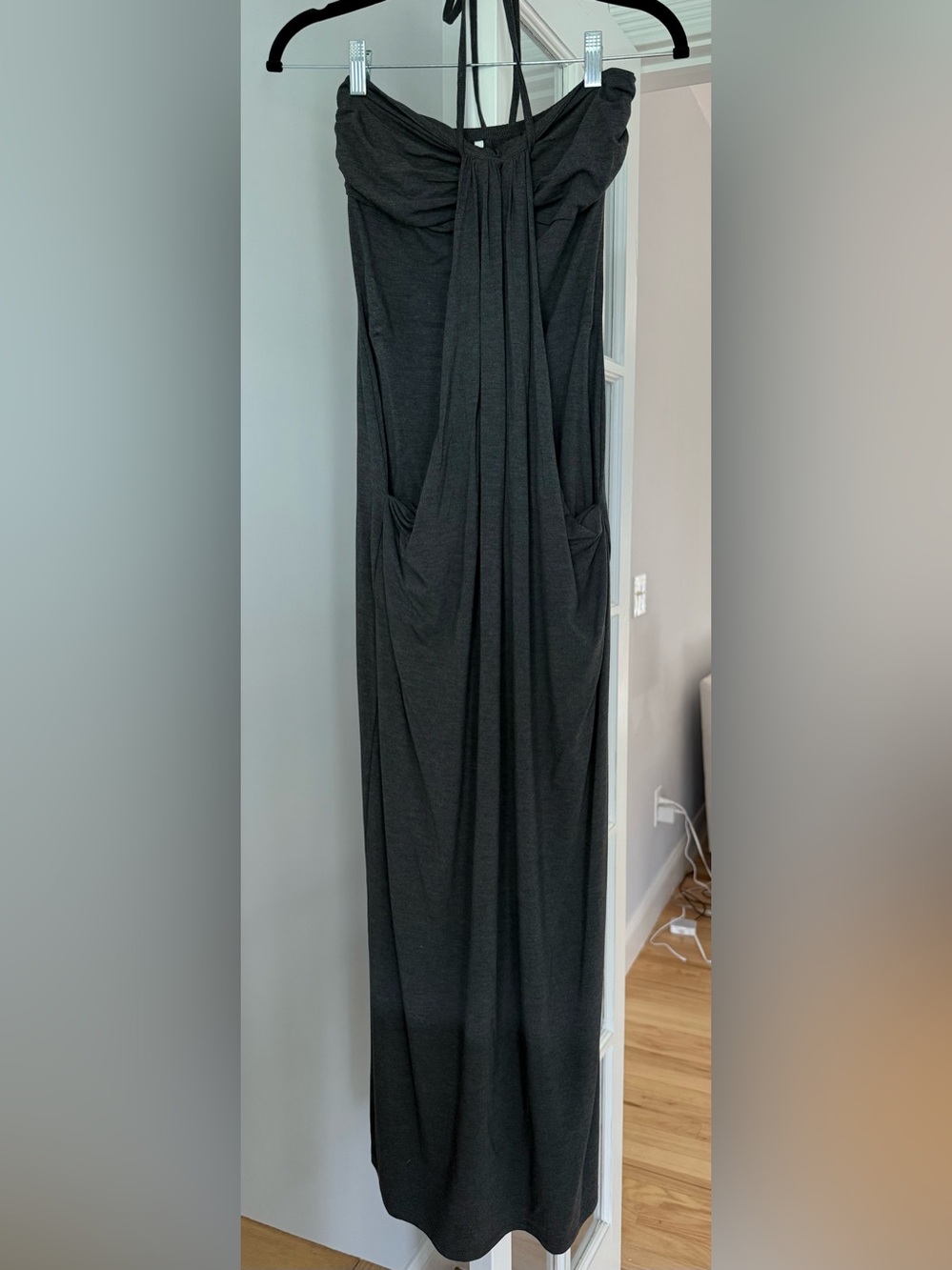 HALARA Halter Tie-Back Maxi Dress